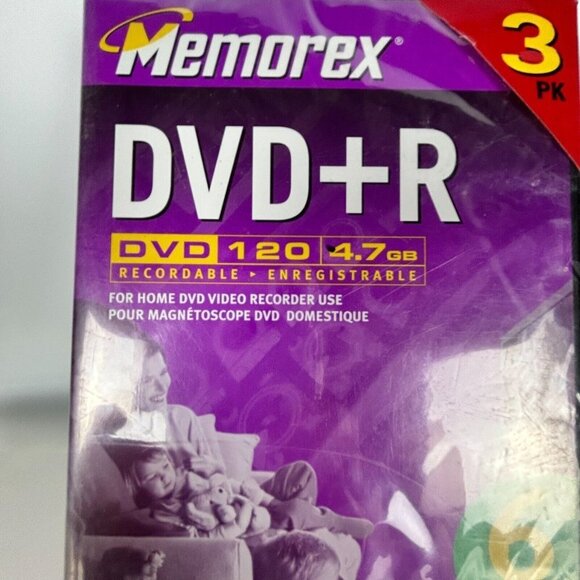 Memorex DVD-R 4.7 GB - 3 Pack 120 Min Video Recordable DVD Discs - Picture 2 of 4